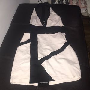 Black and white dress